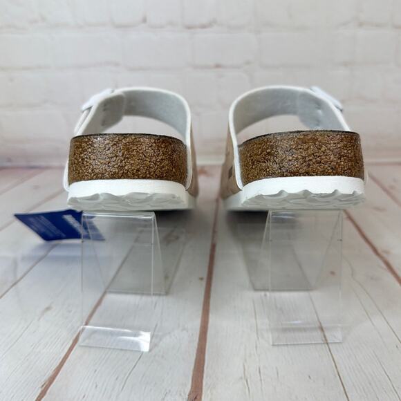 Birkenstock Arizona Birko Flor Marbletwirl Beige/Tan Sandals M Size 7/W Size 9 - Picture 8 of 10